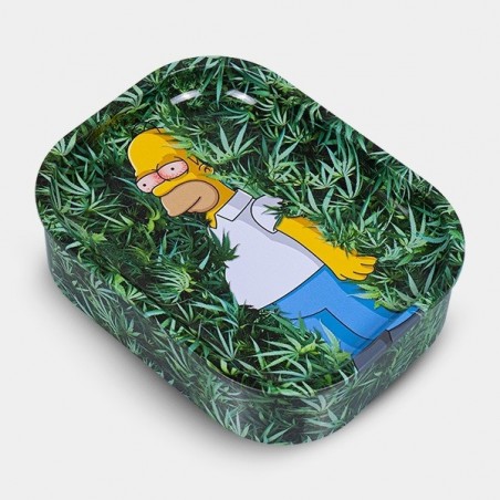Metallbox mit 'Bush Meme' Raucherwanne Oberteil
