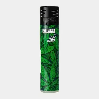 Clipper Feuerzeug Printed Weed Jet Flame - GB The Green Brand