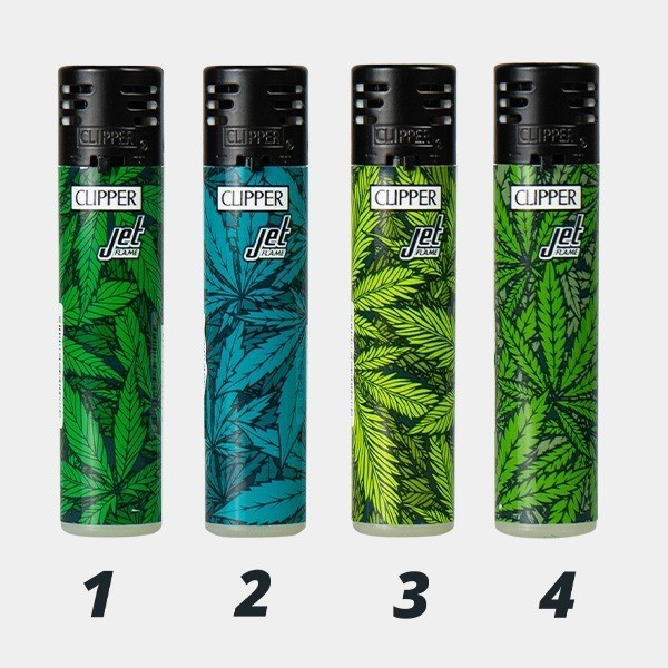 View Clipper Feuerzeug Printed Weed Jet Flame