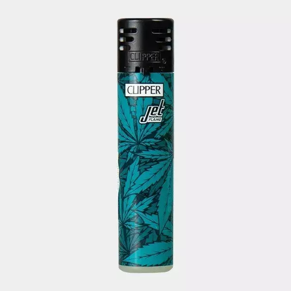 Clipper Feuerzeug Printed Weed Jet Flame 2