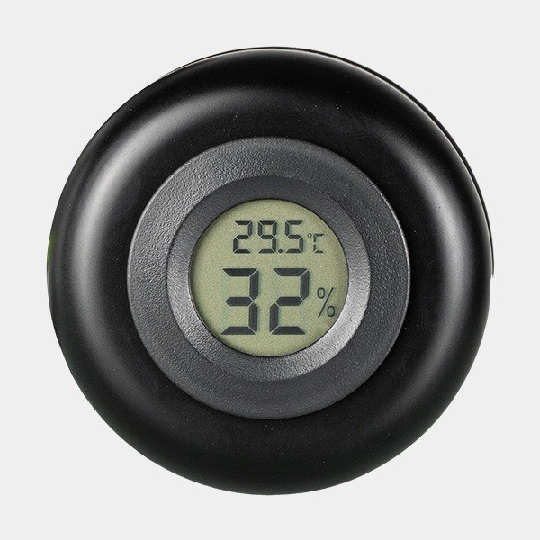 KIF Heilungscontainer mit Thermohygrometer Temperatur und Feuchtigkeit