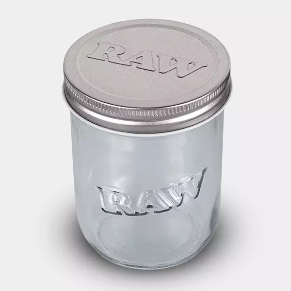 Raw Mason Jar Glasbehälter + Etui - GB The Green Brand