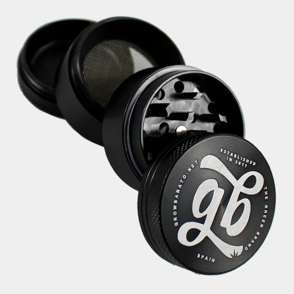 Aluminium Grinder GB 4 Teile 40mm schwarz offen