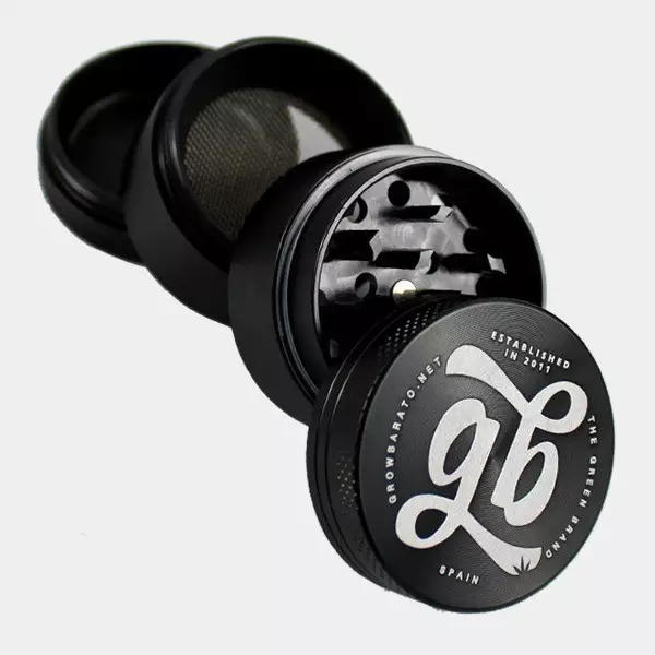 Aluminium Grinder GB 4 Teile 40mm schwarz offen
