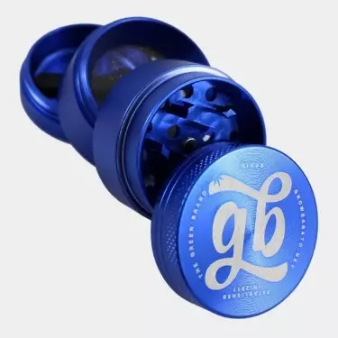 Aluminium Grinder GB 4 Teile 40mm blau offen