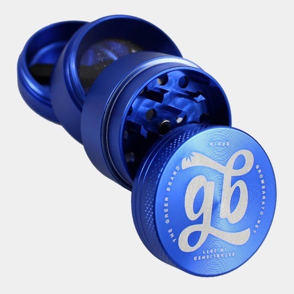 Aluminium Grinder GB 4 Teile 40mm blau offen