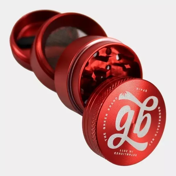 Aluminium Grinder GB 4 Teile 40mm rot offen