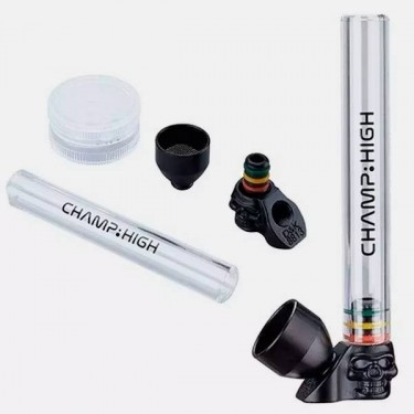 Kristallpfeife + Grinder Champ High - GB The Green Brand