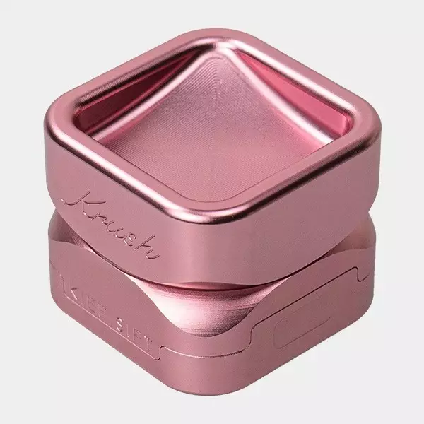 Krush Kube 3.0 Aluminium-Grinder rosa geschlossen