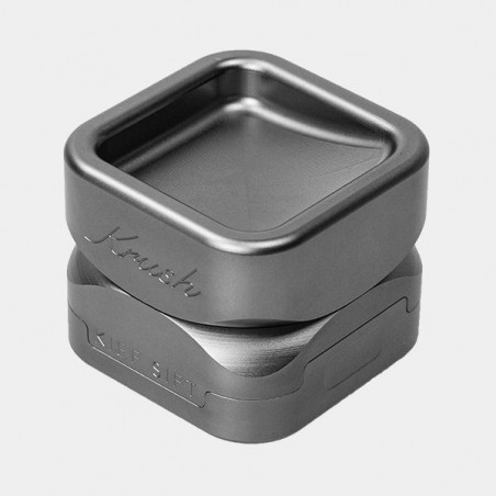 Krush Kube 3.0 Aluminium-Grinder grau geschlossen