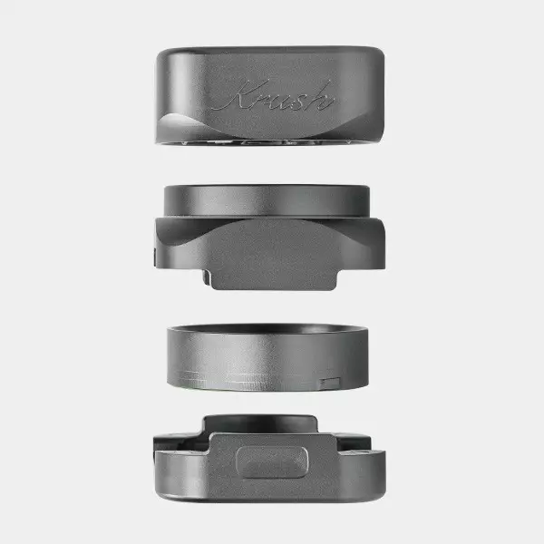 Krush Kube 3.0 Aluminium-Grinder grau Teile
