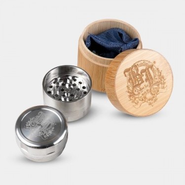View Deluxe Edelstahl-Grinder Schwarz Blatt - GB The Green Brand