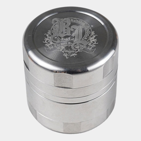 Deluxe Edelstahl-Grinder Schwarz Blatt - GB The Green Brand
