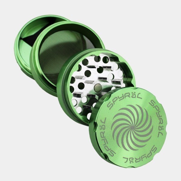 Grinder Spyral 55 mm, 4-teilig, grün