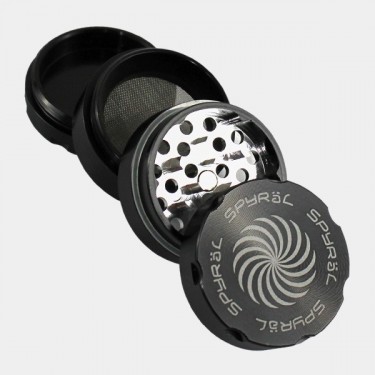 Grinder Spyral 55 mm, 4-teilig, schwarz