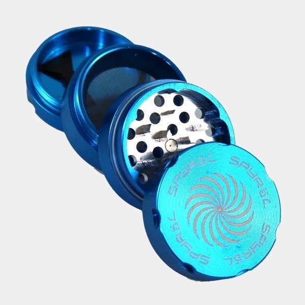 Grinder Spyral 55 mm 4-teilig hellblau