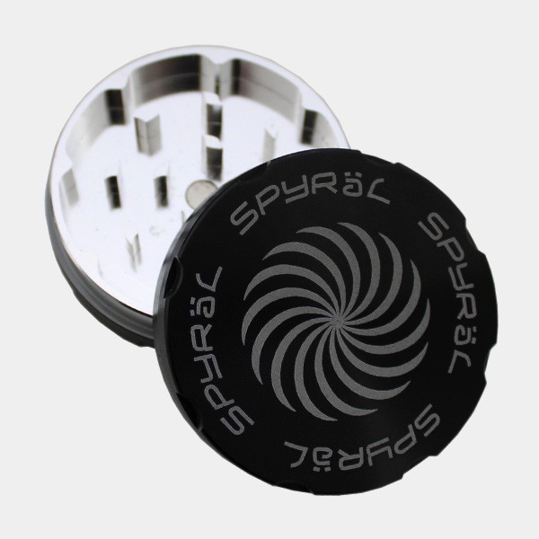 Spyral Grinder 2-teilig 62 mm aus Aluminium - GB The Green Brand