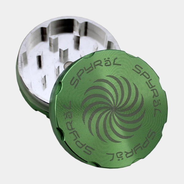 View Grinder Spyral 55mm 2 Teile aus Aluminium - GB The Green Brand