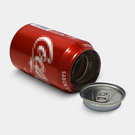 Geöffnete Coca-Cola-Versteckdose