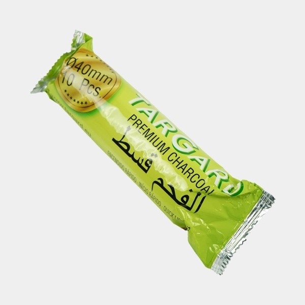 Shisha-Kohle in Tablettenform, verpackt