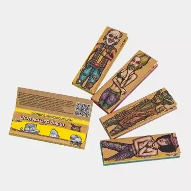 Natürliches Rollenpapier 1.1/4 Lion Rolling Circus - GB The Green Brand
