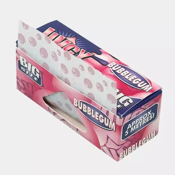 Sicht Juicy Jay s Rolls Bubble Gum aromatisches Zigarettenpapier