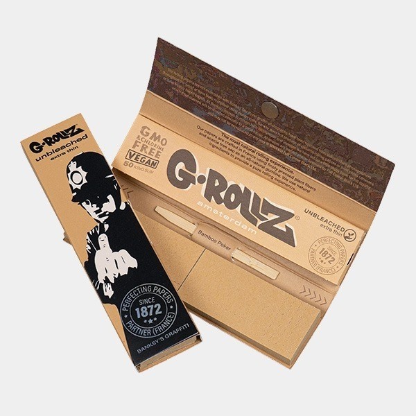 King Size Papier + Ungebleichter Filter G-Rollz rude copper