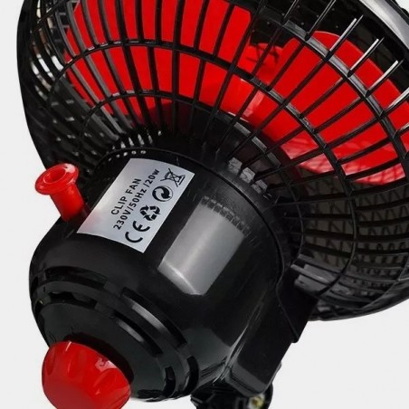 Oszillierender Klemmventilator detail