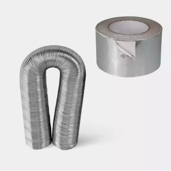 Flexibles Aluminiumrohr | Klebeband