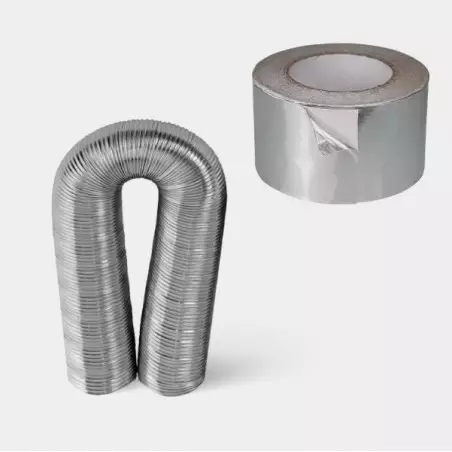 Flexibles Aluminiumrohr | Klebeband