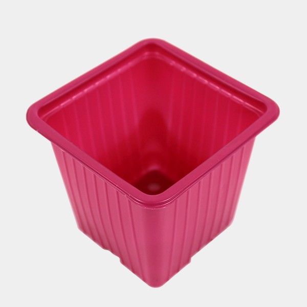 90 bunte Töpfe 7 x 7 x 6 cm rosa