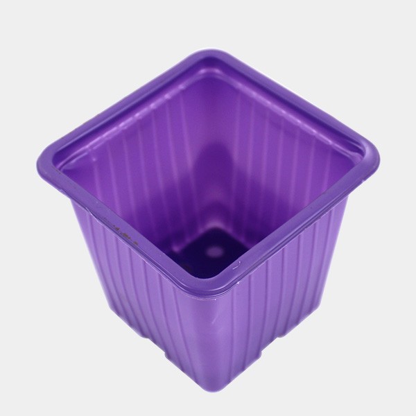 90 bunte Töpfe 7 x 7 x 6 cm lila