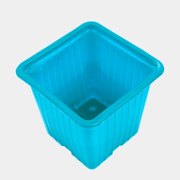 90 bunte Töpfe 7 x 7 x 6 cm blau