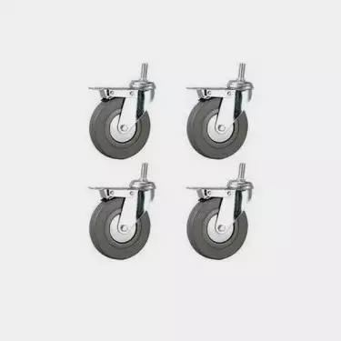 Satz von 4 Rädern mit Bremse für Anzuchttisch - GB The Green Brand