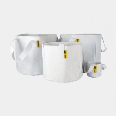 Weiße Stofftopf V-Pot