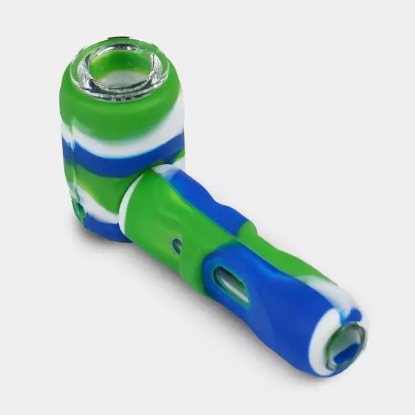 Silikon-Pfeife mit Glasglüher