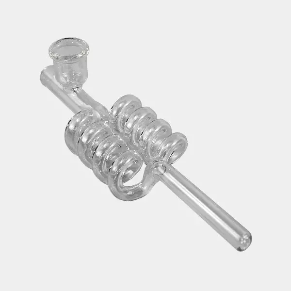 Glasspfeife mit Spirale