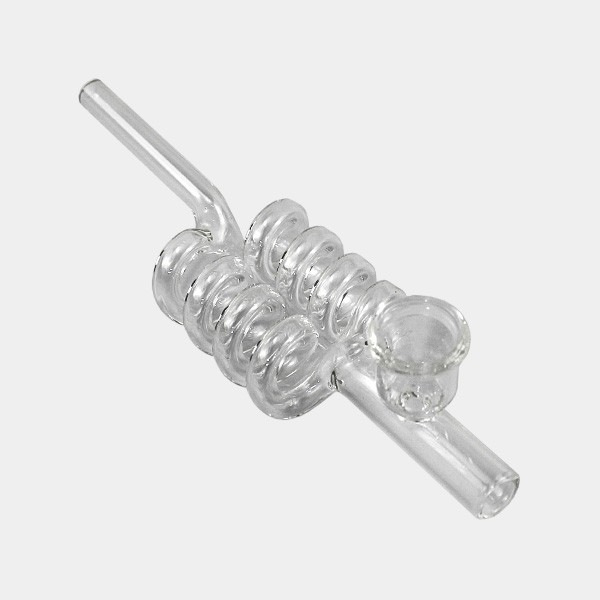 Glasspfeife mit Spirale
