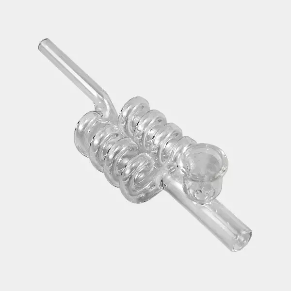 Glasspfeife mit Spirale