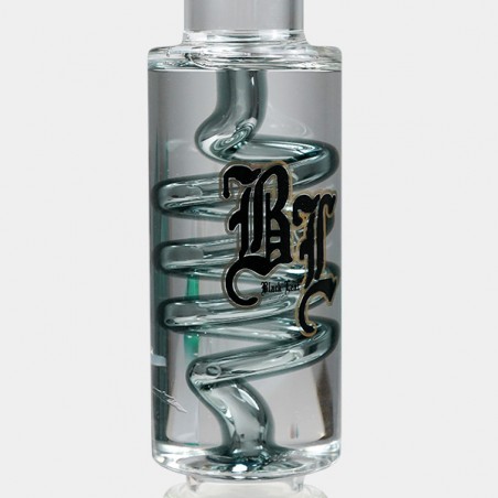 Black Leaf Gel-Kühler-Bong mit Spirale + Inline Slit, grau