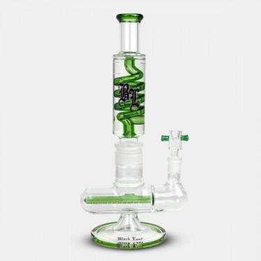 View Black Leaf Kühlgel-Bong mit Spirale + Inline-Schlitz, grün