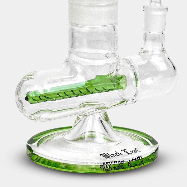 Black Leaf Kühlgel-Bong mit Spirale + Inline Slit, grün