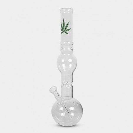 Elegante Bong Blatt Goldlinie 39 cm - GB The Green Brand