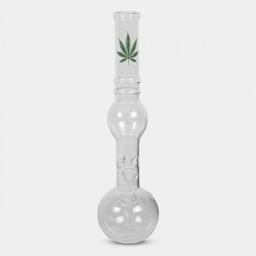 Elegante Bong Blatt Goldlinie 39 cm - GB The Green Brand