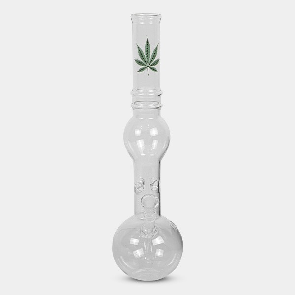 Elegante Bong Blatt Goldlinie 39 cm - GB The Green Brand