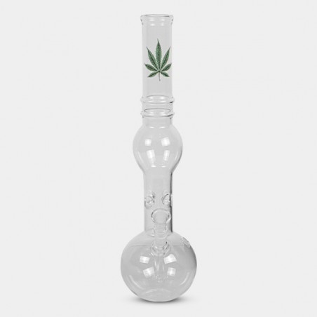 Elegante Bong Blatt Goldlinie 39 cm - GB The Green Brand