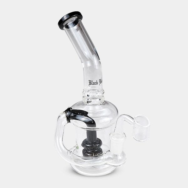 Bong Percolator Doppelt Black Leaf