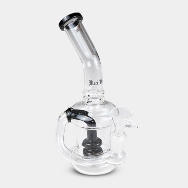 View Bong Percolator Doppelt Black Leaf - GB The Green Brand