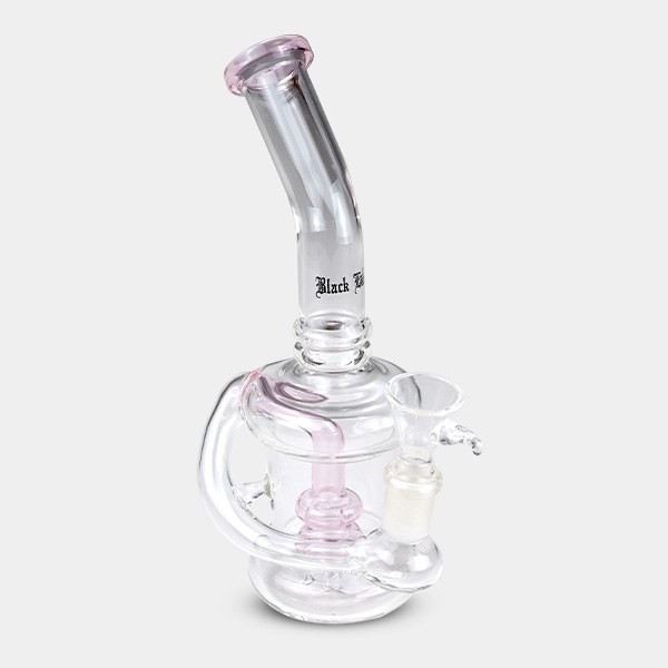Bong Percolator Doppelt Black Leaf