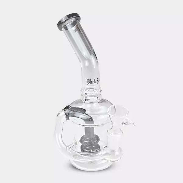 Bong Percolator Doppelt Black Leaf